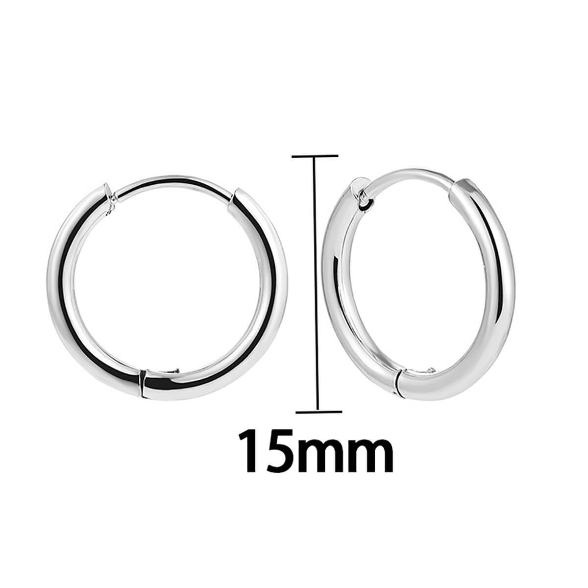 Classic Minimalist Gold Hoop Earrings - 18K Gold Plated Brass