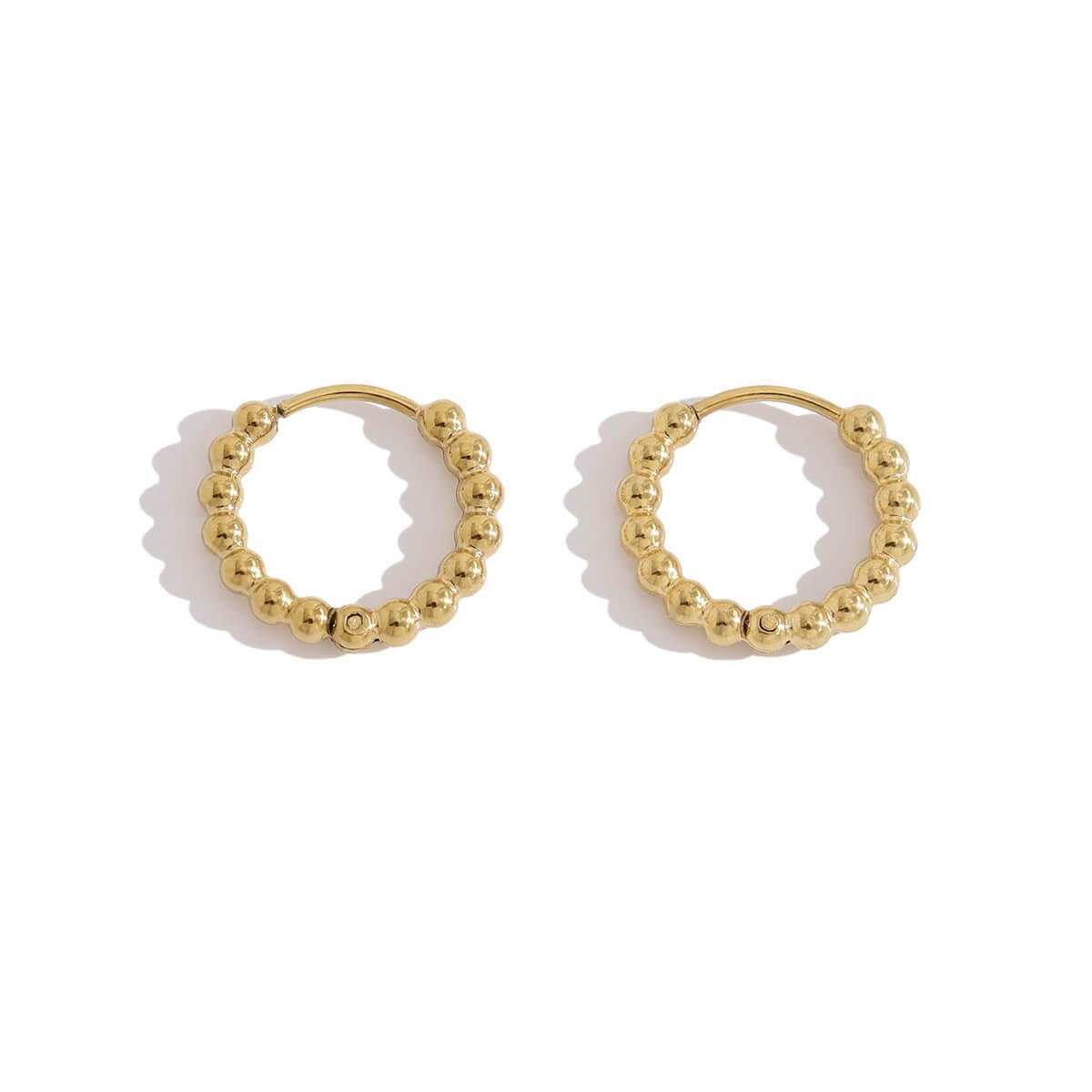 Textured Huggie Hoop Earrings