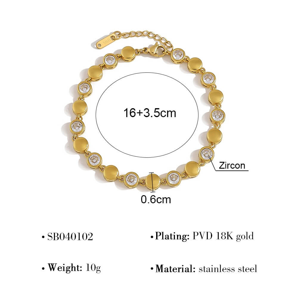 Cubic Zirconia Tennis Bracelet