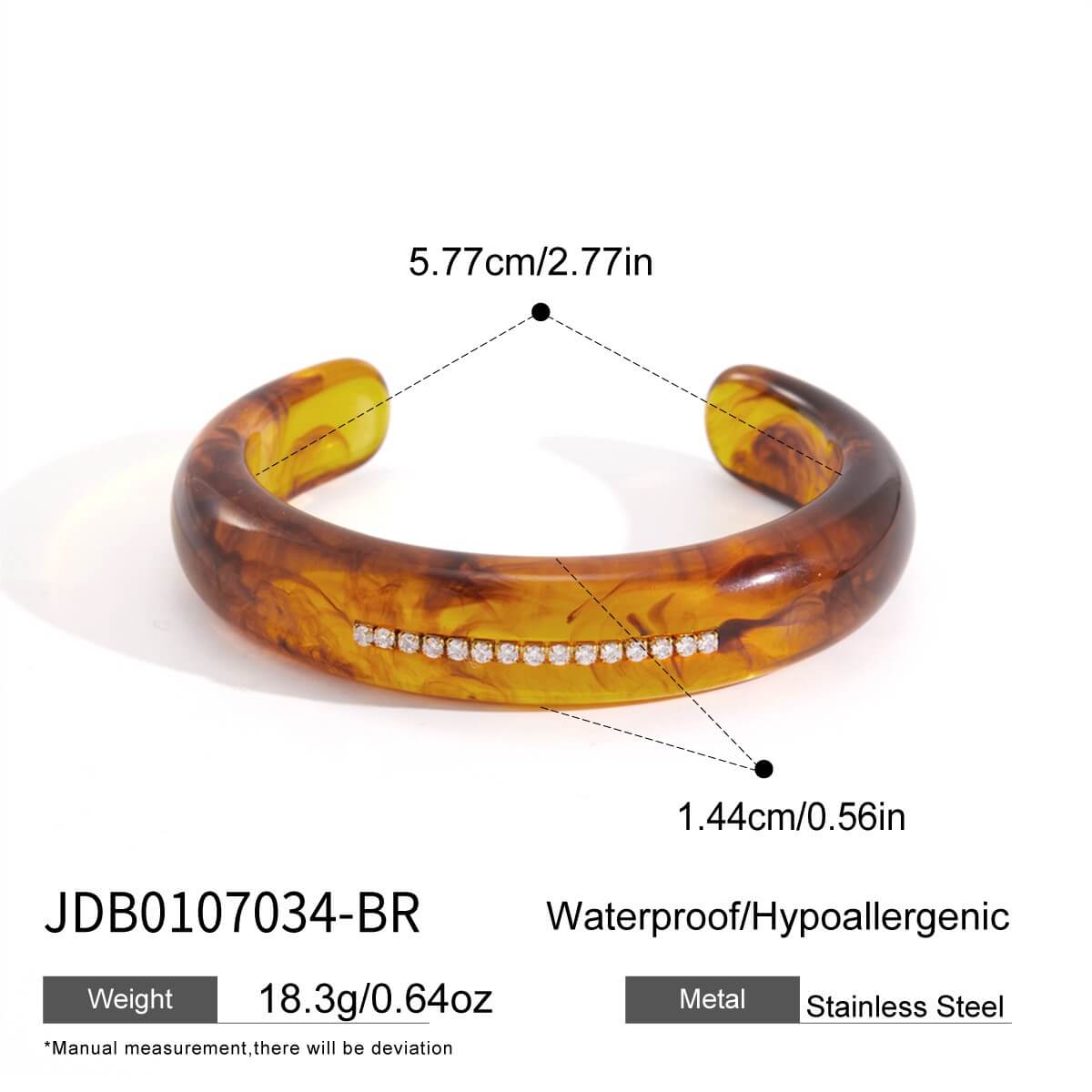 Resin Rhinestone Rings & Cuff Bracelets