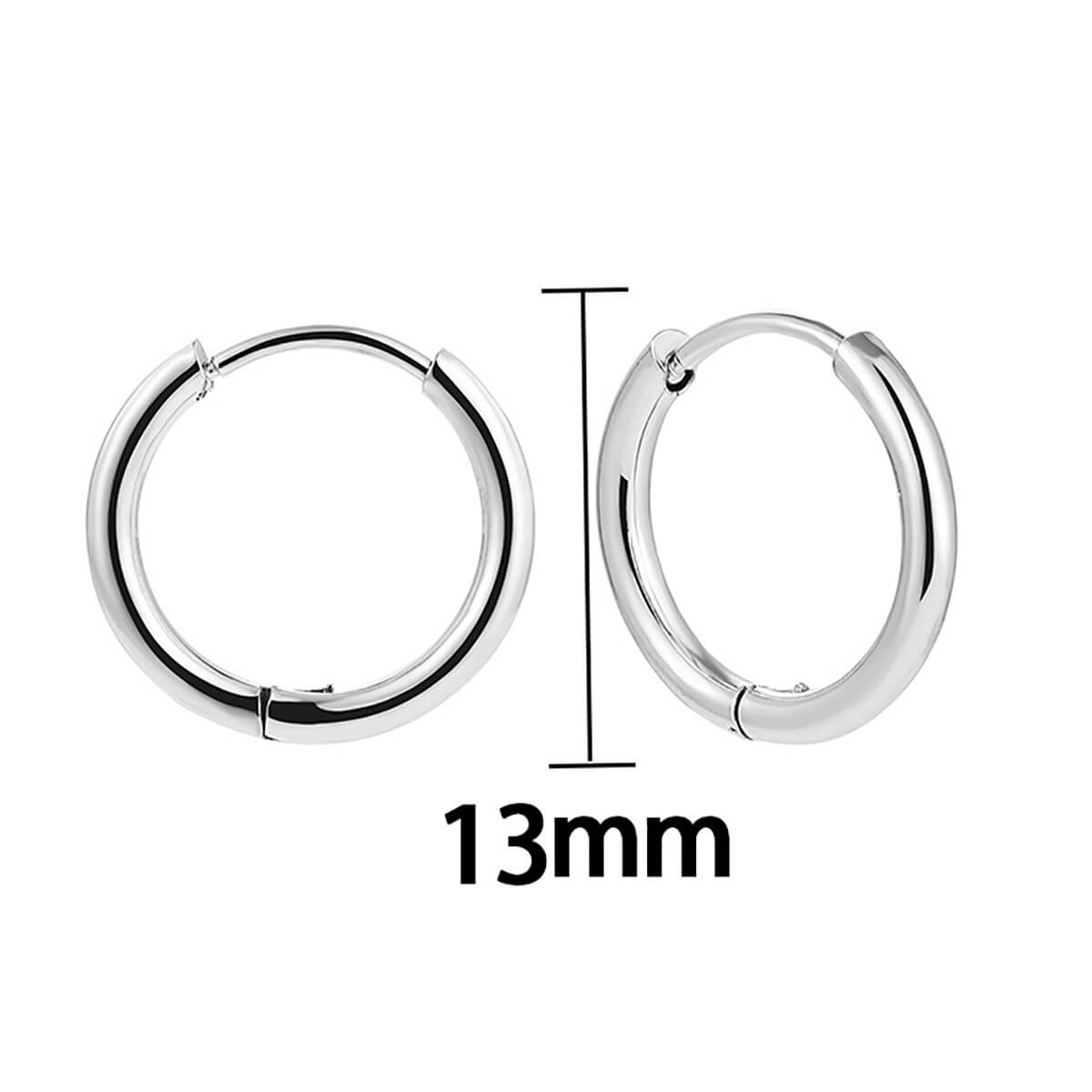 Classic Minimalist Gold Hoop Earrings - 18K Gold Plated Brass