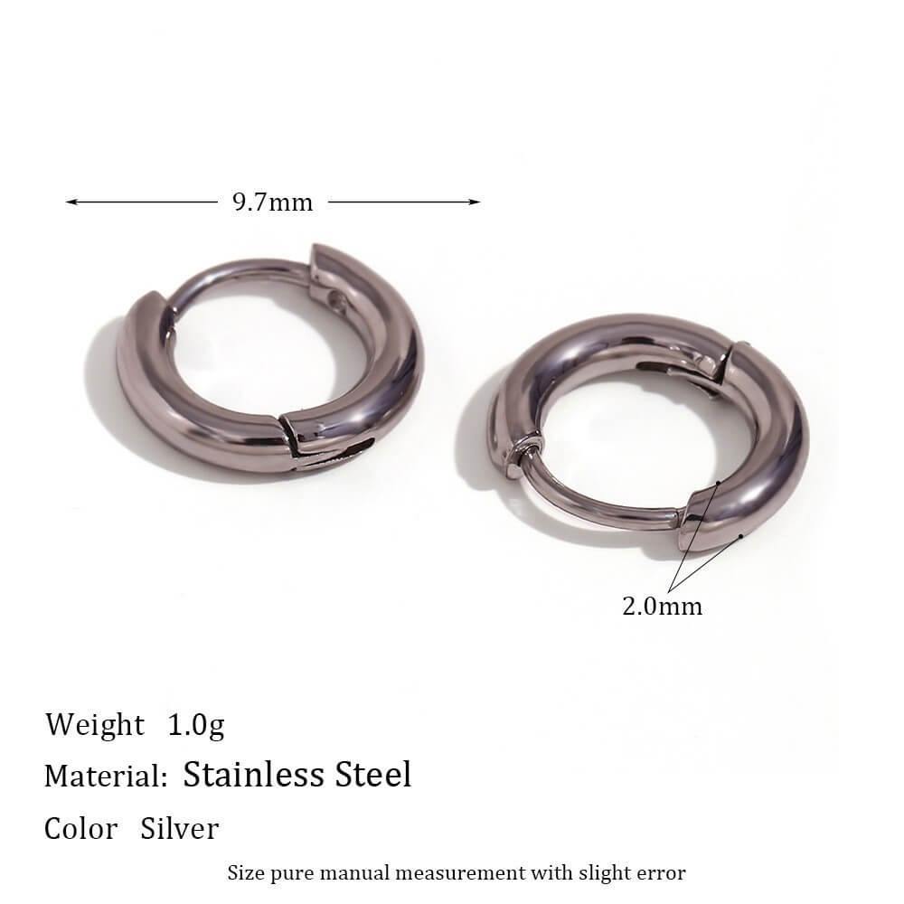 Minimalist Zircon Eternity Huggie Hoops