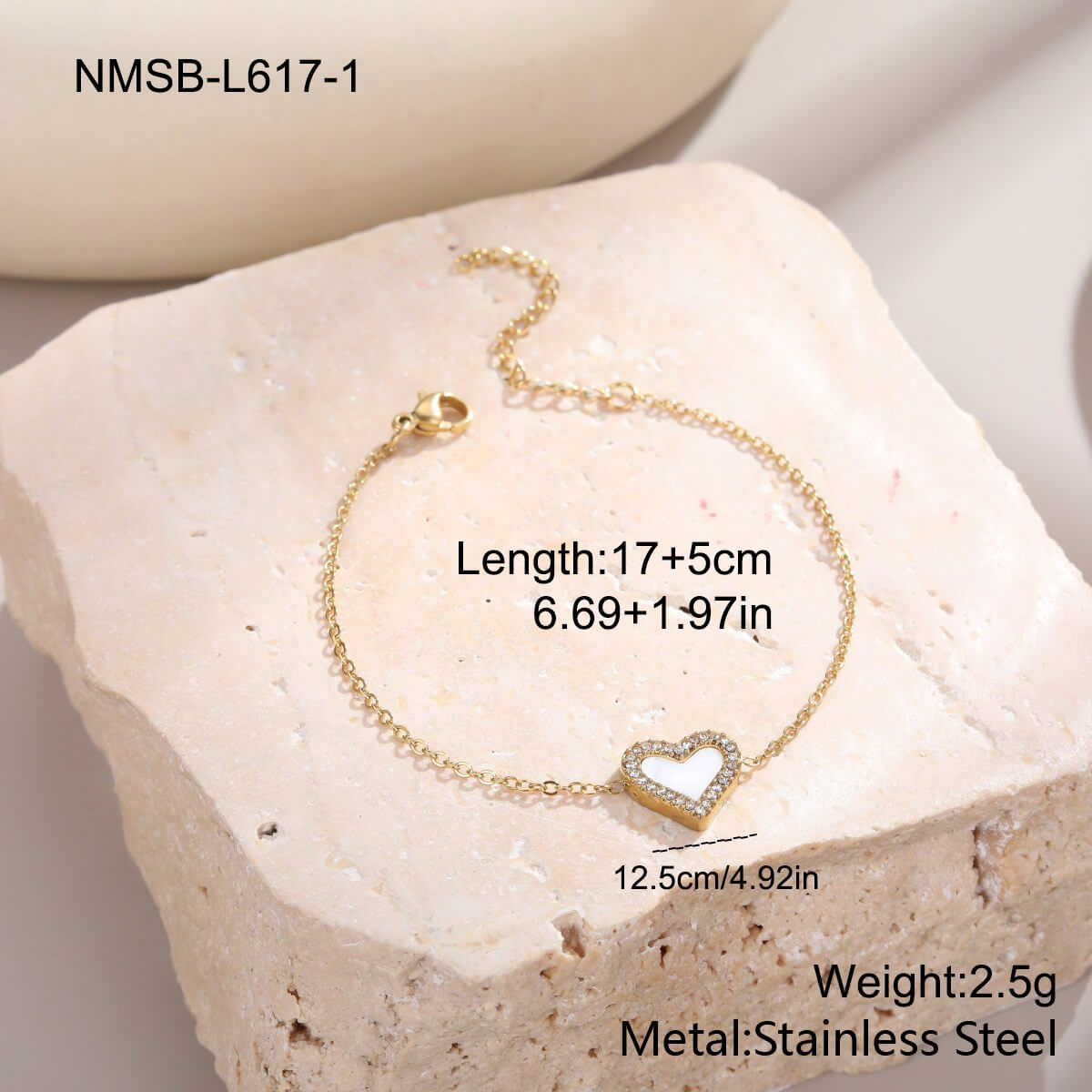 Heart Charm Bracelet