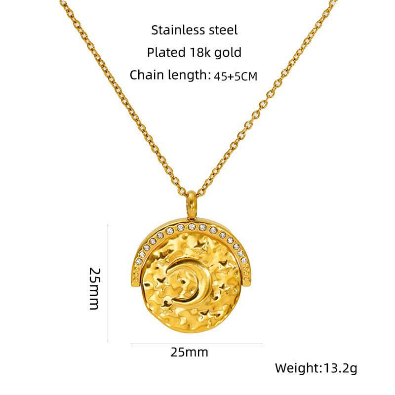 Waterproof Vintage Statement Pendant Necklace